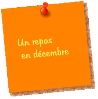 Un repas    en décembre